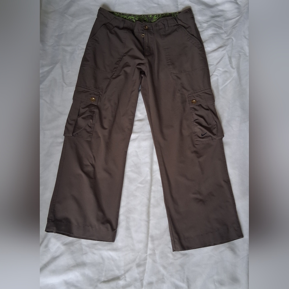 Nike Brown Pants with Subtle Black Swoosh - Picture 6 of 7
